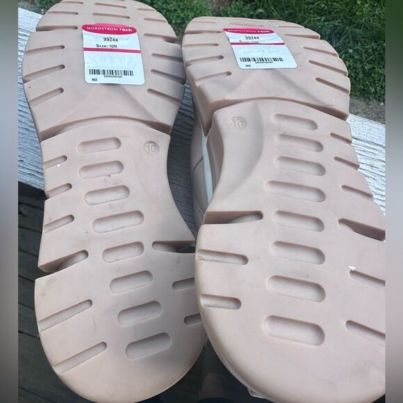 Seychelles I'll Be There Blush Leather Sneakers Size 10 - Picture 10 of 11